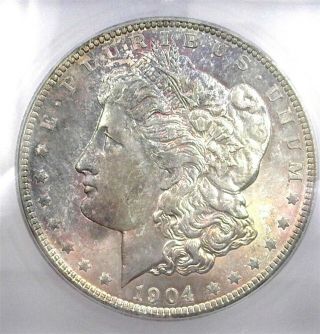 1904 - O Morgan Silver Dollar Icg Ms67 Valued At $4,  500 Rare This