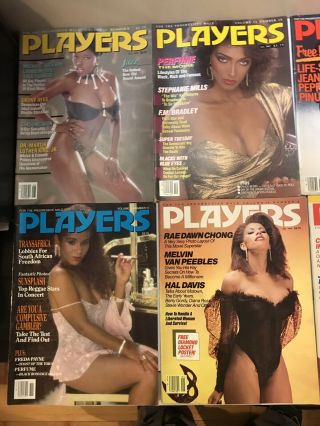 12 PLAYERS BLACK PHOTO MODEL ADULT BOOKS AFRICAN AMERICAN VINTAGE 5