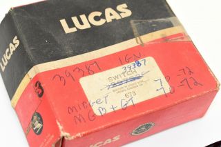 NOS Vintage LUCAS Ignition Switch 39387 MG MGB GT Midget Electrical ' 70 - 72, 3