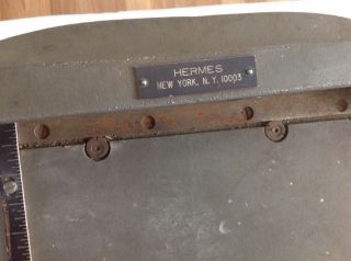 Vintage Hermes Table Top Sheet Metal Bench Shear With Tag 14 - 3