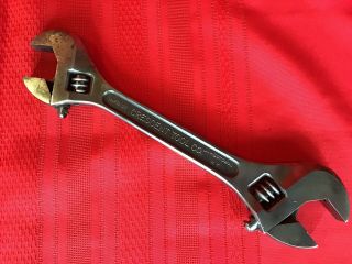 Vintage Crescent 10 - 12 Inch Double - End Adjustable Wrench Jamestown York Usa