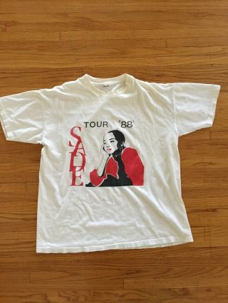 Rare Vintage Sade 88 Tour T - Shirt 80’s Hip Hop Rock Rap Men’s Authentic