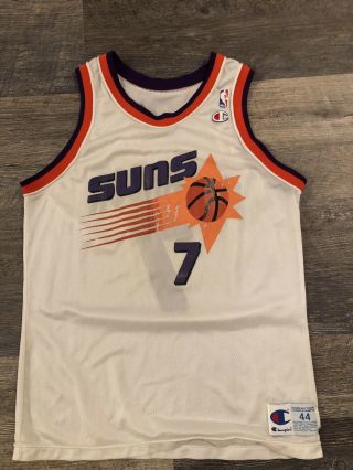 Vintage Phoenix Suns Kevin Johnson 7 Nba Champion Basketball Jersey Size 44