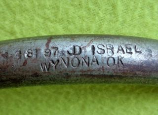 John J D ISRAEL Handmade Vintage Colt BIT Maker Marked Sweet Iron HAD to FIND 3