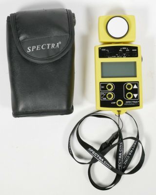 Vintage Spectra Cine Professional Iv A Digital Exposure Light Meter Case