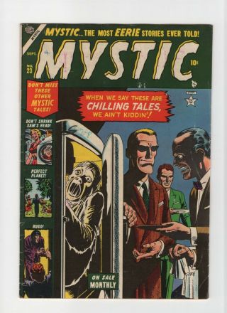 Mystic 23 Fn 6.  0 Vintage Marvel Atlas Comic Pre - Hero Horror Frozen Body 10c