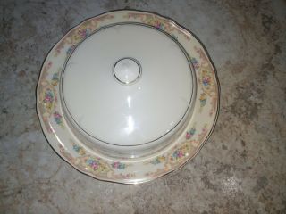 RARE Vintage Mt Clemens Round Covered Butter Dish w/lid Mildred EXC 4