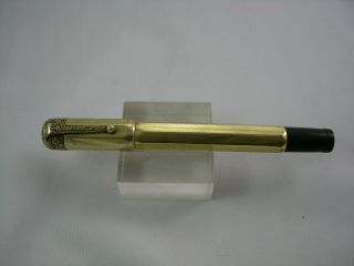 VINTAGE MA - GUS ROLLED GOLD SAFETY PEN ITALY 1920 ' 2