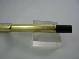 VINTAGE MA - GUS ROLLED GOLD SAFETY PEN ITALY 1920 ' 4