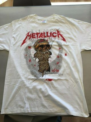 Metallica,  Vintage 1989 One T - Shirt / Pushead Art