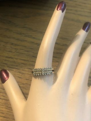 Vintage 10k Gold Diamond Ring Size 7.  5
