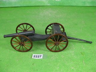 Vintage Unidentified Lead Soldiers Gun Limber & Artillery Gun Toy Models 2227