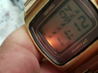 men ' s rare vintage Seiko 0139 Dual zone digital watch all functions fine. 2