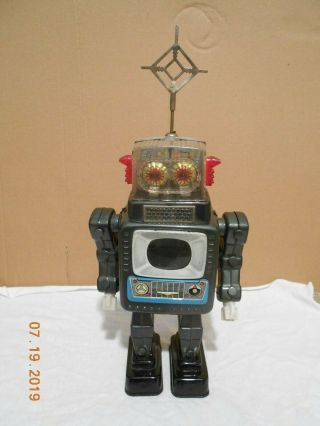 Vintage 1960s Alps Tv Spaceman Battery Operated Robot