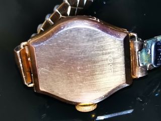 Vintage Ladies HELVETIA.  375 9ct Gold Wristwatch & Strap Mechanical Swiss 5
