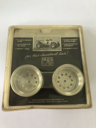 Vintage 3110 Sees Aluminum Rear Wheels - Losi Jrx - T - Packaging - Rare & Htf