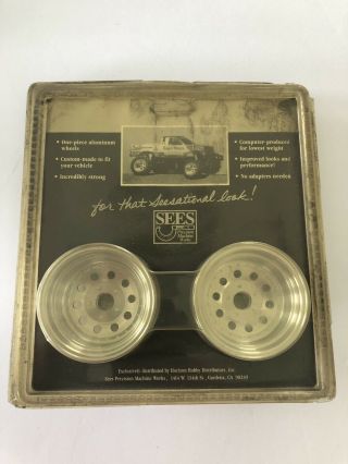 Vintage Sees Aluminum Front Wheels - Tamiya King Cab - Packaging - Rare & Htf