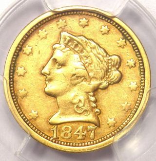 1847 - O Liberty Gold Quarter Eagle $2.  50 - Certified Pcgs Xf Details - Rare Date