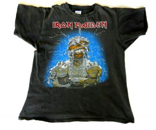 Vintage 1984 - 5 Iron Maiden T Shirt World Slavery Tour 1985
