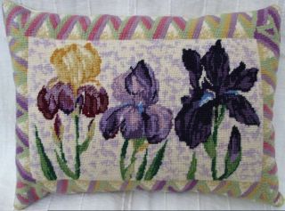 Ehrman Vintage Elizabeth Blackadder Obe Ra Irises Needlepoint Tapestry Kit