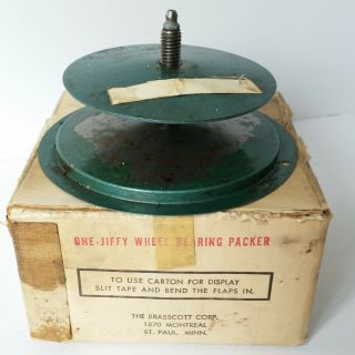 Vintage Jiffy Packer Wheel Bearing Grease Packer Brasscott Corp 74 - 228 5