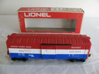 Vintage Lionel Trains O/o - 27 Scale 1973 Toy Fair Us Mail Box Car 6 - 9708 Ex