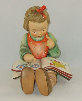 Vintage Hummel 8 1/2 " Figurine " Book Worm " Hum 3/ii Trademark 5 / No Box