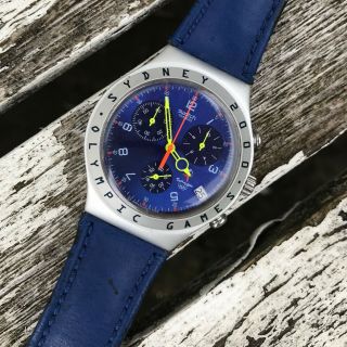 Vintage Swiss Swatch Irony 2000 Sydney Olympic Games Chronograph Watch