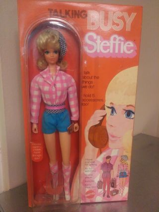 Nrfb 1971 Vintage Talking Busy Steffie Doll Gorgeous Barbie Friend Rare Must.