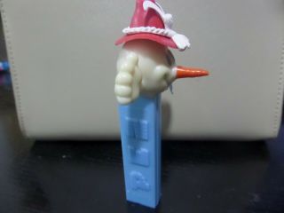 PEZ VINTAGE RARE HARD TO FIND OLYMPIC SNOWMAN LONG CARROT NOSE 6