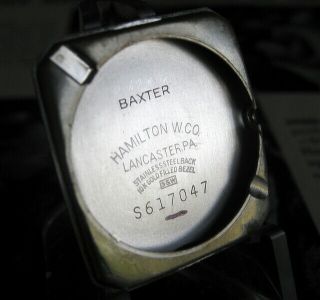 Mens 1956 Hamilton BAXTER Sculpted Case 10K GF 747 USA Vintage Watch A, 7