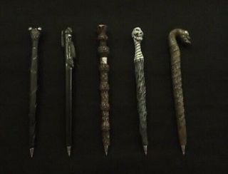VERY RARE Harry Potter and Deathly Hallows Ollivanders PROMO Wand Pen Set 3