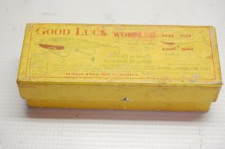 Vintage Good Luck Wilson ' s Wobbler Fishing Lure Hastings MI Patent 1913 2