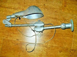 Vintage Machinist Workbench Lamp Articulating Arm Industrial Shop Light
