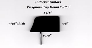 ES - 300 Pickguard & Mounts 5 - Ply Black for 1950 - 52 Gibson Vintage Guitar Project 3
