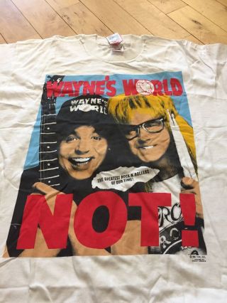 Wayne’s World Vintage 1992 T - Shirt Xl Nwt
