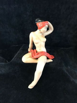 Vintage Dorothy Kindell Nude Figure California Pottery