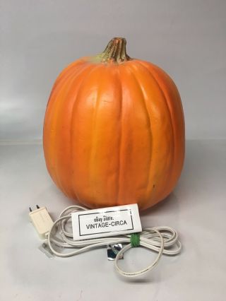 VTG 1995 TRENDMASTERS Pumpkin Halloween Light Up Foam Blow Mold Jack - O - Lantern 5