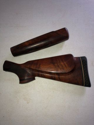 Vintage Winchester Model 12 Trap Walnut Butt Stock And Forend Set - 12 Ga.