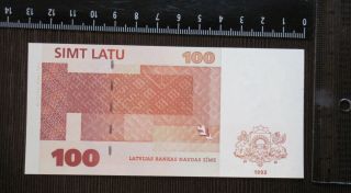100 Latu 1992 Latvia,  Rare