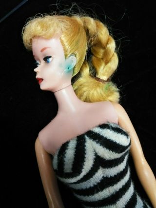 Vintage 5 Blonde Ponytail Barbie Doll Hair All 3