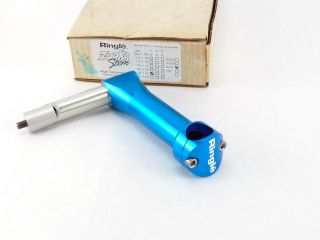 Ringle Zooka Stem Quill 135mm Vintage Mountain Bike Mtb Blue 1 " 10° French Nos