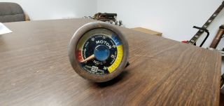 Vintage Stewart Warner Motor Minder Vaccum Gauge Hot Rat Rod Custom Gauge