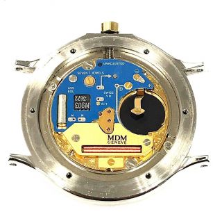 Vintage Hublot 18K & Stainless MDM Greenwich Mean Time GMT Quartz Wrist Watch 2