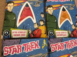 Anovos Star Trek Animated Shore Leave Tunic Shirt Complete Set,  Extremely Rare 7