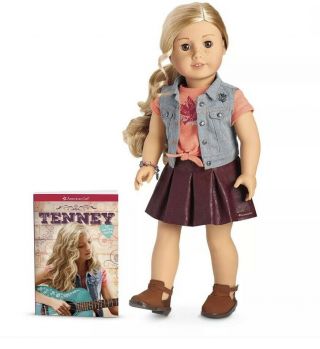 American Girl Doll Tenney Grant 18 Inch And Book New/unopened