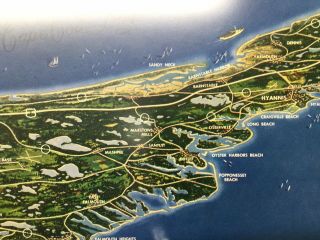 Vtg Cape Cod and the Islands Massachusetts Map John Ross MacDonald Print Frame 5