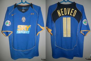 Shirt Juventus Maglia 2004 - 2005 Nedved Jersey Nike Vintage Serie A Calcio Italia