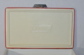 Vintage 1977 RED COLEMAN COOLER Metal 2 Bottle Opener Handles 1018 5