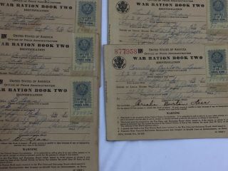 5 Vintage Wwii Ration Book Covers Cover World War Ii 2 Ww2 26140